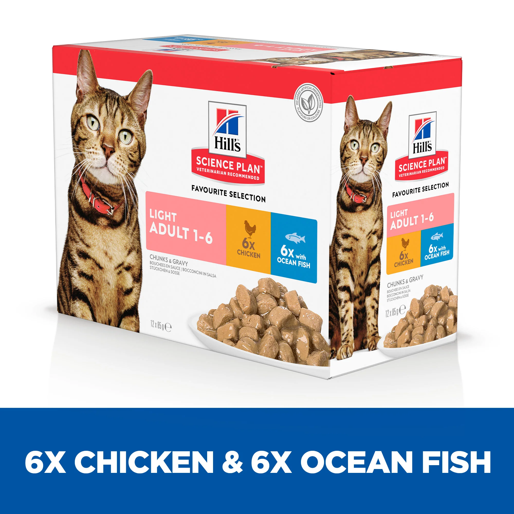 Hill's Science Plan Feline Adult Light Favourite Selection Pouches - Image 3