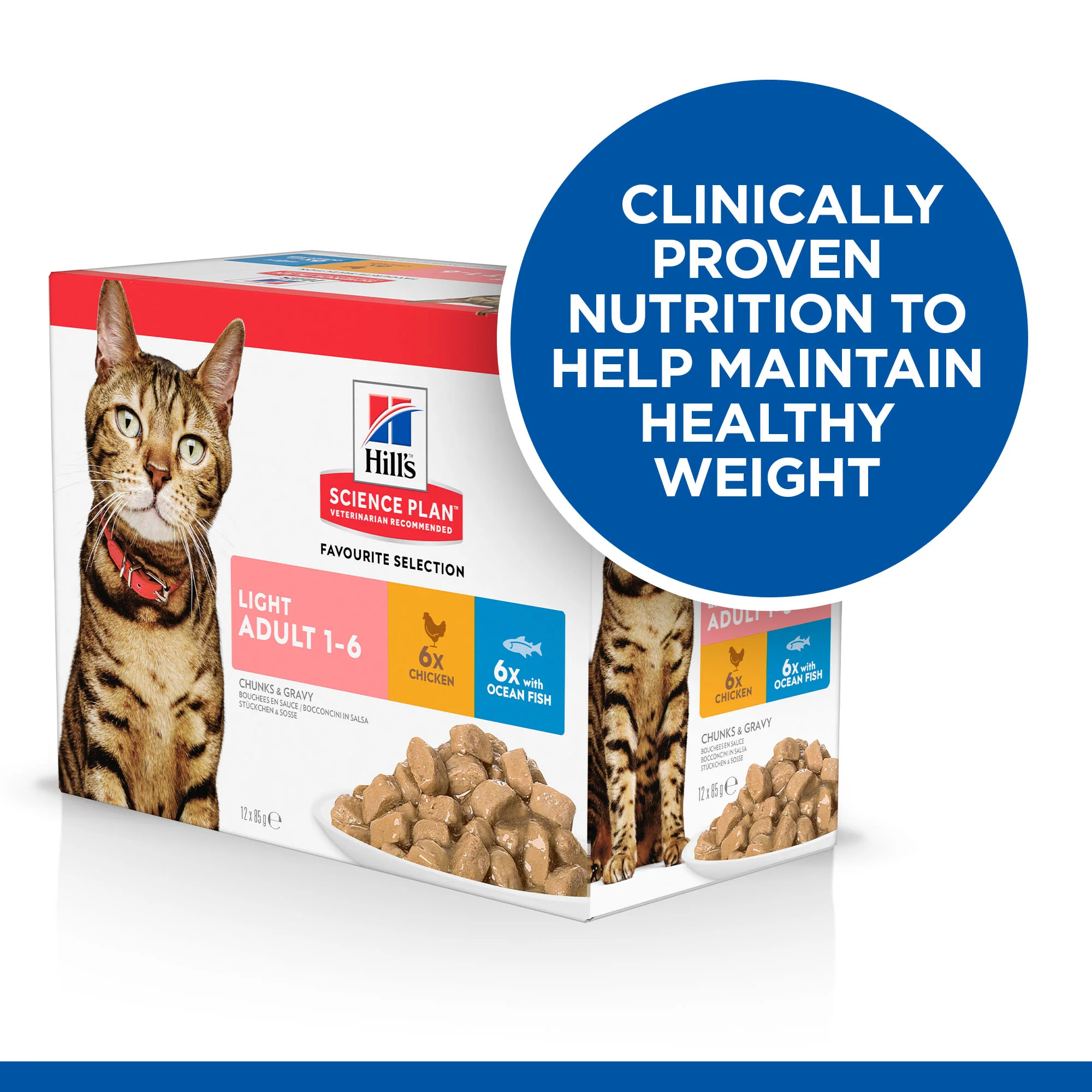 Hill's Science Plan Feline Adult Light Favourite Selection Pouches - Image 5